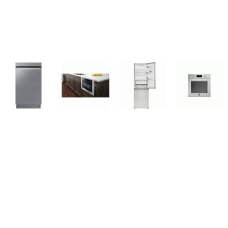 APT SIZE 4 STAINLESS STEEL APPLIANCE PKG : 24 Inch Single Convection Electric Wall Oven, 24 Inch Microwave Drawer Oven, 24 Inch 11.5CF Counter Depth Bottom Mount Refrigerator, 18 Inch Fully Integrated Dishwasher 46 dBA