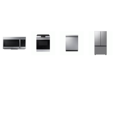 Samsung 4 STAINLESS STEEL PKG NE63B8211SS ME17R7021ES DW80CG5450SR RF24BB6200QL