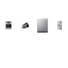 LG 4 STAINLESS APPLIANCE PKG: Smart Instaview Gas Slide-In Range Oven ProBake Convectio Air Fry, 2.1F OTR MW 400 CFM ExtendaVent, Fully Integrated Smart TrueSteam Dishwasher 3rd Rack 42 dBA, 36 Inch Smart 4-Door French Door Refrigerator 29 Cu. Ft Dua