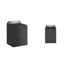 Maytag 4.8CF Top Load Washer Extra Power And 7.0 Cu. Ft. Electric Dryer Steam-Enhanced - Black -