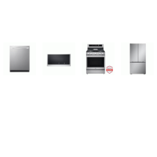 LG 4 STAINLESS : Gas Range Convection InstaView Oven Air Fry Griddle, 2.0 CF OTR MW 400CFM, Dishwasher 46dBA, Counter-Depth Zero Clearance French Door Refrigerator Internal WD