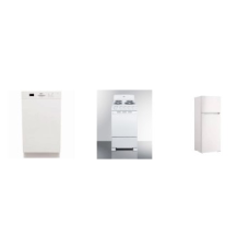 Avanti 3 APT Size White Package : 20" Range Oven, 18" DW, 24" Refrigerator 