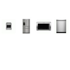Kitchenaid 4 SS : Induction Slide In Range, OTR Convection Microwave Air Fry, 41 DBA Dishwasher, French.4-Door Refrigerator Platinum Interior EXT WD