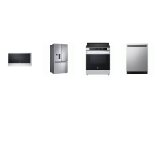 LG 4 STAINLESS : Slide-In Induction Range Convection Air Fry, 2.0C OTR MW ExtendaVent , TrueSteam Dishwasher 44dB, Counter-Depth French Door Smart Refrigerator CoolGuard Mirror InstaView Door-in-Door 3 Ice Maker UVnano Dispenser 