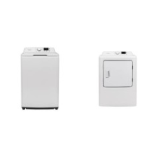 Element 6.7 Cu. Ft. Gas Dryer AND 3.7 cu. ft. Top Load Washer with Agitator - White - 