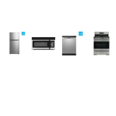 Element 4 STAINLESS : 20.5 cu. ft. Top Freezer Refrigerator, GAS RANGE OVEN, OTR MW, 54 dB DW