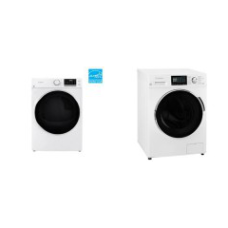 Element Energy Star Steam 4.5 cu. ft. FRONT LOAD WASHER AND 8.0 cu. ft. Front Load Electric Dryer - WHITE -