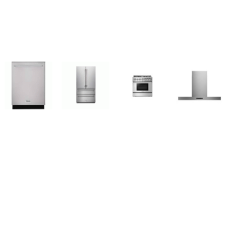 Thor Kitchen 4 Stainless : 36" Dual Fuel Range 6 Burners Commercial Convection Fan Oven, T-Shape Hood, 46 dBA DW, COUNTER DEPTH REF Thor Kitchen 4 Stainless : 36" Dual Fuel Range 6 Burners Commercial Convection Fan Oven, T-Shape Hood, 46 dBA DW, COUNTER DEPTH REF