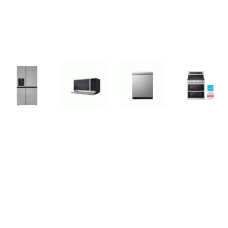 LG 4 STAINLESS : Electric Range Double Oven ProBake Convection Air Fry, 2.1 CF OTR MW ExtendaVent, 44 dBA DW, Side-by-Side Counter-Depth Refrigerator Smooth Touch Dispenser LG 4 STAINLESS : Electric Range Double Oven ProBake Convection Air Fry, 2.1 CF OTR MW ExtendaVent, 44 dBA DW, Side-by-Side Counter-Depth Refrigerator Smooth Touch Dispenser