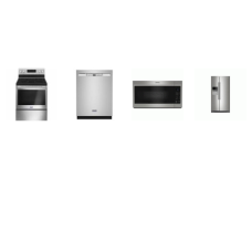 Maytag 4 FINGERPRINT RESISTANT STAINLESS : Smooth Top Electric Self Clean Oven, 1.7CF OTR MW, 50 dBA Dishwasher Stainless Interior, Counter-Depth Side-by-Side Refrigerator Ext WD Maytag 4 FINGERPRINT RESISTANT STAINLESS : Smooth Top Electric Self Clean Oven, 1.7CF OTR MW, 50 dBA Dishwasher Stainless Interior, Counter-Depth Side-by-Side Refrigerator Ext WD