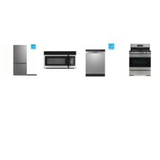 Element 4 STAINLESS : 5.2 Cu. Ft. 30 GAS Range Oven, 1.6 cu. ft. Over-the-Range Microwave, 24 Front Control Dishwasher, 30"W 18.7 cu. ft. Bottom Freezer Refrigerator