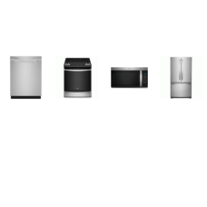 Whirlpool 4 Fingerprint Resistant Stainless : SLIDE IN GAS RANGE 7-in-1 Air Fry Oven, Over the range Microwave, 47 dBA Dishwasher, Counter-Depth French Door Refrigerator Internal Water Dispenser Icemaker