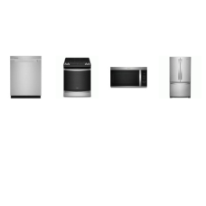 Whirlpool 4 Fingerprint Resistant Stainless : SLIDE IN GAS RANGE 7-in-1 Air Fry Oven, 1.9CF OTR MW, 47 dBA Dishwasher, Counter-Depth French Door Refrigerator Internal Water Dispenser Icemaker