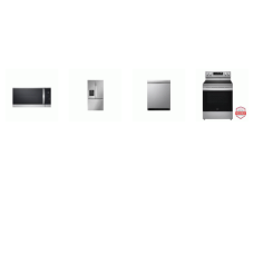 LG 4 STAINLESS : Fan Convection Oven Electric Range Air Fry, 1.8CF OTR MW, Dishwasher 44 dBA, Counter-Depth French Door Refrigerator Dual Ice Makers EXT WD