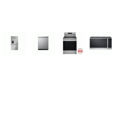 LG 4 STAINLESS : Fan Convection Oven Electric Range Air Fry, 1.8CF OTR MW, Dishwasher 44 dBA, Counter-Depth French Door Refrigerator Dual Ice Makers EXT WD