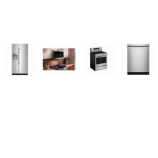 KitchenAid 4 STAINLESS : Gas Convection Range Oven Air Fry, 1.9CF OTR MW 400 CFM, Dishwasher 47 dBA, 28.7 Cu. Ft. Side-by-Side Refrigerator Panoramic LED Lighting WD