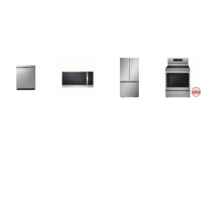 LG 4 STAINLESS : 1.8CF OTR MW, 48 dBA Dishwasher SS Interior, 33" French Door Refrigerator Ice Maker, ProBake Convection Oven Electric Range Air Fry
