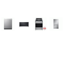 LG 4 STAINLESS : Gas Range Convection Oven Air Fry, OTR Convection MW Air Fry, Dishwasher 46 dBA, Counter-Depth MAX French Door Refrigerator  Internal Water Dispenser Ice Maker