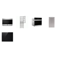 APT SIZE 5 STAINLESS APPLIANCE PKG : 24" ELECTRIC SMOOTH TOP COOKTOP, 18" DISHWASHER, 24" OTR MW, 24" WALL OVEN, 24" Bottom-Freezer Counter-Depth Refrigerator