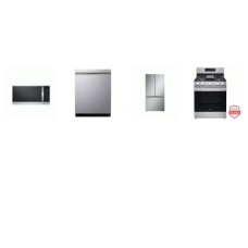 LG 4 STAINLESS : GAS RANGE Convection OVEN AIR FRY Griddle, 1.8CF OTR MW, Dishwasher 46 dBA, Counter-Depth MAX French Door Refrigerator ICE MAKER INTERNAL WD