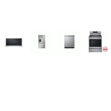 LG 4 STAINLESS :  Convection Electric Range Oven Air Fry, 1.7CF OTR Convection Microwave Air Fry, TrueSteam Dishwasher 44 dBA, 26 cu. ft. Counter-Depth MAX Refrigerator EXT WD