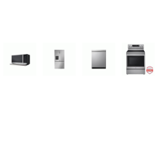LG 4 STAINLESS :  Convection Electric Range Oven Air Fry, 2.1CF OTR Microwave ExtendaVent 400CFM, TrueSteam Dishwasher 44 dBA, 26 cu. ft. Counter-Depth MAX Refrigerator EXT WD