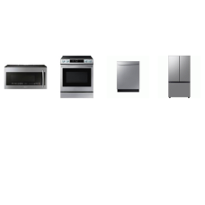 SAMSUNG 4 STAINLESS : Slide-in Electric Range Convection+ OVEN Air Fry, 2.1CF OTR PowerGrill Microwave, 51dBA Dishwasher, Counter Depth 3-Door French Door Refrigerator AutoFill Water Pitcher SAMSUNG 4 STAINLESS : Slide-in Electric Range Convection+ OVEN Air Fry, 2.1CF OTR PowerGrill Microwave, 51dBA Dishwasher, Counter Depth 3-Door French Door Refrigerator AutoFill Water Pitcher