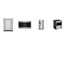 Maytag 4 Fingerprint Resistant STAINLESS : Slide-In Electric Range Grill Mode No Preheat Air Fry, OTR MW , 50 dB DW, Counter-Depth Side-by-Side Refrigerator WD