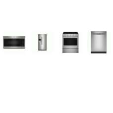 Maytag 4 Fingerprint Resistant Stainless : Slide-In Gas Range Preheat Air Fry Oven, OTR Microwave, 47 dBA PowerBlast Dishwasher,  Counter-Depth Side-by-Side Refrigerator WD