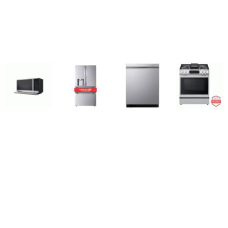 LG 4 STAINLESS : Gas Slide-In Range ProBake Convection InstaView Air Fry, 2.1CF OTR MW ExtendaVent, Dishwasher 46dBA, 29CF French 4-Door Refrigerator Full-Convert Drawer EXT WD
