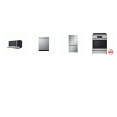 LG 4 STAINLESS : Electric Slide-in Range InstaView ProBake Convection Oven Air Fry, 2.1CF OTR MW EXTENDAVENT, TrueSteam Dishwasher 44 dBA, 27CF Counter-Depth French Door Refrigerator Internal Water Dispenser Ice Maker