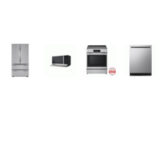 LG 4 STAINLESS : Electric Slide-in Range InstaView ProBake Convection Oven Air Fry, 2.1CF OTR MW EXTENDAVENT, Dishwasher 44 dBA, Counter-Depth French 4-Door Refrigerator Internal Water Dispenser Ice Maker