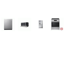 LG 4 STAINLESS : Electric Slide-in Range InstaView ProBake Convection Oven Air Fry, 2.1CF OTR MW EXTENDAVENT, QuadWash Dishwasher 46 dBA, Counter-Depth Zero Clearance French Door Refrigerator EXT Water Dispenser Ice Maker