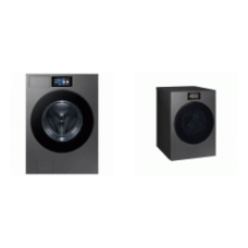 Samsung BESPOKE Energy Star AI Ultra Capacity Home LCD Touchscreen Steam 5.3cf Front Load Washer And 7.6 Front Load Electric Dryer Black Steel Samsung BESPOKE Energy Star AI Ultra Capacity Home LCD Touchscreen Steam 5.3cf Front Load Washer And 7.6 Front Load Electric Dryer Black Steel