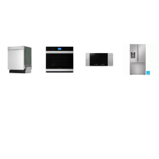 SHARP 4 STAINLESS : Induction Cooktop, European Convection Wall Oven, 49 dB Dishwasher, 28.9CF French 3-Door Refrigerator Water Dispenser SHARP 4 STAINLESS : Induction Cooktop, European Convection Wall Oven, 49 dB Dishwasher, 28.9CF French 3-Door Refrigerator Water Dispenser