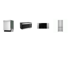 4 STAINLESS APPLIANCE PKG : SHARP Induction Cooktop, OTR MW, 49 dB Dishwasher, And Thor Kitchen 30 Inch Bottom Mount Refrigerator W/ICE MAKER