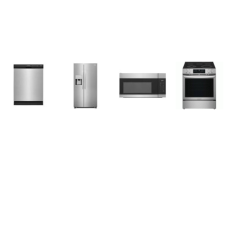 Frigidaire 4 STAINLESS : SLIDE IN ELECTRIC RANGE Total Convection System OVEN AIR FRY, OTR MW, 55 dBA Dishwasher, 36"W Side by Side Refrigerator EXT WD Frigidaire 4 STAINLESS : SLIDE IN ELECTRIC RANGE Total Convection System OVEN AIR FRY, OTR MW, 55 dBA Dishwasher, 36"W Side by Side Refrigerator EXT WD