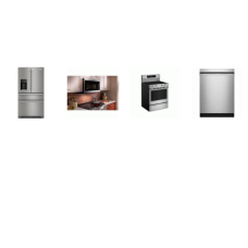 KitchenAid 4 Stainless:  Electric Convection Range Oven Air Fry, 1.9 Cu. Ft. OTR Microwave 400 CFM, 47dBA Dishwasher, 26.2CF French 4-Door Refrigerator EXT WD