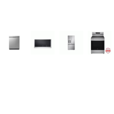 LG 4 STAINLESS : RANGE ProBake Convection OVEN Air Fry, 2.0CF OTR MW 400CFM, 3rd Rack Dishwasher 48 dBA, 33"W French Door Refrigerator EXT WD