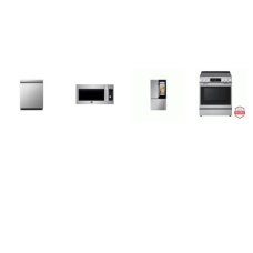 LG 4 STAINLESS : Electric Slide-in Range InstaView Convection Oven Air Fry, Convection OTR MW, 50DBA Dishwasher, InstaView Counter-Depth French Door Refrigerator Internal Water Dispenser Ice Maker