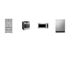 LG 4 STAINLESS: Instaview Slide-in Gas Range Convection Oven Air Fry, STUDIO OTR Convection Microwave, TrueSteam Dishwasher 42 dBA , Counter-Depth French 4-Door Refrigerator Internal Water Dispenser Ice Maker