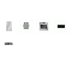 Bertazzoni 5 Stainless : 30" Drop-in Gas Cooktop , 30" Electric Convection Oven, 30" OTR MW, 42dB Dishwasher, 36" French 4-Door Counter Depth Refrigerator ICE M