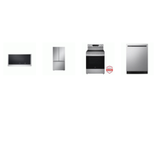 LG 4 STAINLESS : SMOTHTOP RANGE Convection OVEN Air Fry, 2.0CF OTR MW 400CFM, Dishwasher 46 dBA, 27CF Counter-Depth French Door Refrigerator internal water dispenser icemaker 