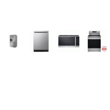 LG 4 STAINLESS : Induction Range ProBake Convection Oven Air Fry, 1.8CF OTR MW, Dishwasher 46DB, 31CF French Door Refrigerator Dual Ice Maker EXT WD