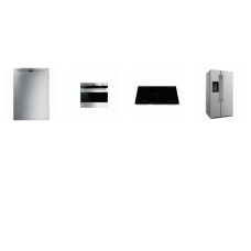 4 STAINLESS APPLIANCE PKG : SMEG 48DBA DISHWASHER, 30" SINGLE WALL OVEN True European Double Convection, And FORNO 36" Induction Cooktop, 36" COUNTER DEPTH SBS Refrigerator EXT WD