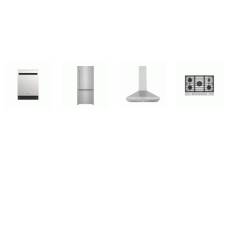 Thor Kitchen 4 Stainless Steel Appliance PKG : 30" 5BRS Gas Cooktop, 30" Chimney Range Hood 350CFM, Dishwasher 51 dBA, 30" Bottom Freezer Refrigerator Ice Maker