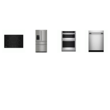KitchenAid 4 Stainless: 30" Induction Cooktop, 30" Combo Microwave Wall True Convection Oven Air Fry, 47 dBA Dishwasher, 26.2CF French 4-Door Refrigerator EXT WD