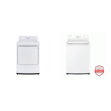 LG 4.3 cu. ft. Top Load Washer Impeller TurboDrum And 7.3 cu. ft. Electric Energy Star Dryer Sensor Dry - WHITE -