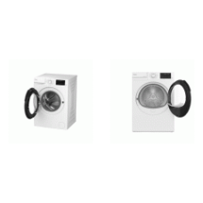 Blomberg 24" 2.3CF Compact Front Load Washer AND 24" 3.7CF Compact Vented Front Load Dryer Energy Star WHITE