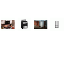 KitchenAid 4 Stainless : Gas Convection Range Oven Air Fry, 1.9CF OTR Microwave, Dishwasher 44dBA, 31CF French Door Refrigerator Interior Water and Ice